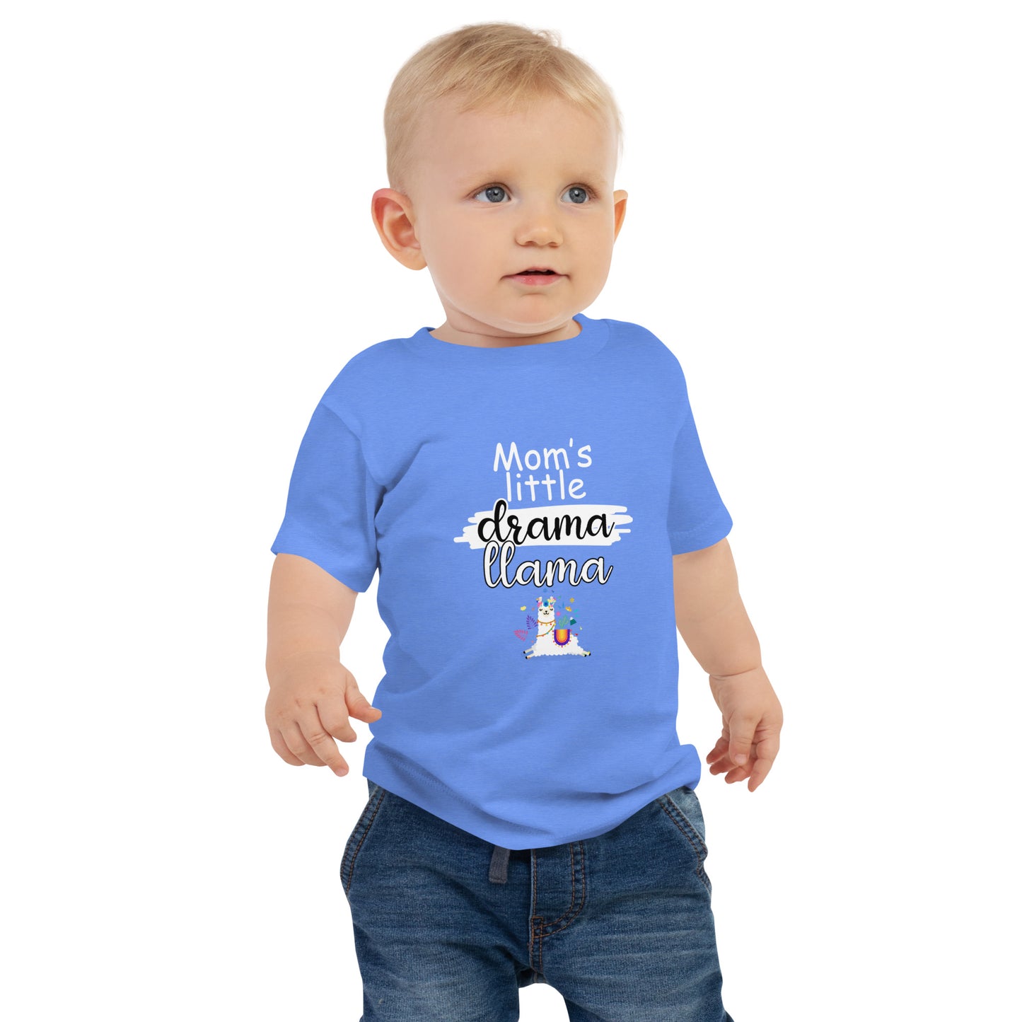Moms drama llama Baby Jersey Short Sleeve Tee