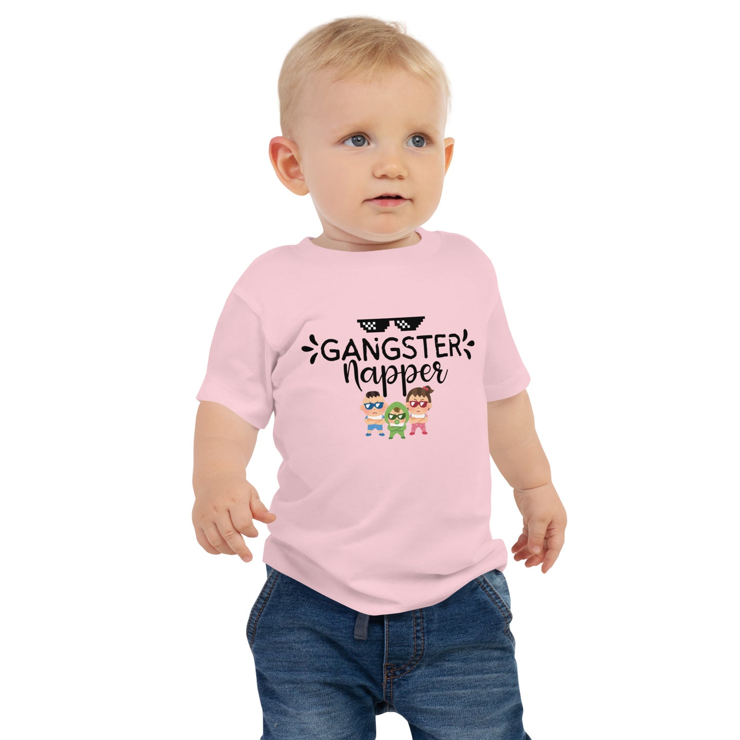 Gangster napper Baby Jersey Short Sleeve Tee