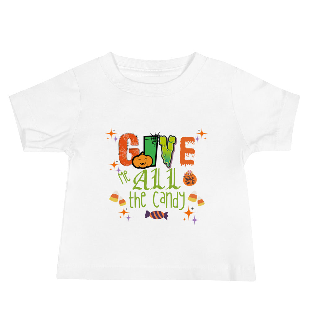 Give me all the candy Baby Jersey Short Sleeve Tee