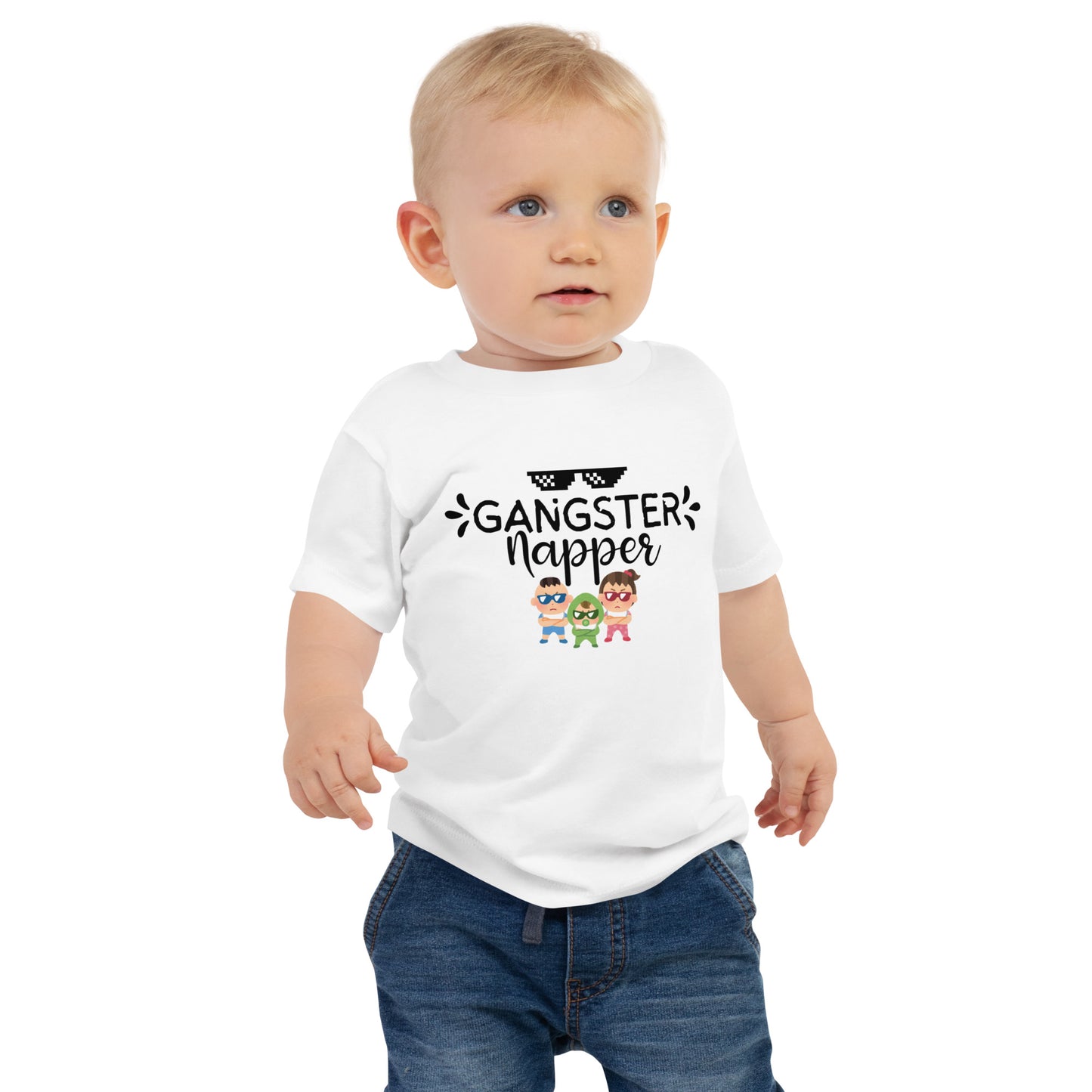 Gangster napper Baby Jersey Short Sleeve Tee