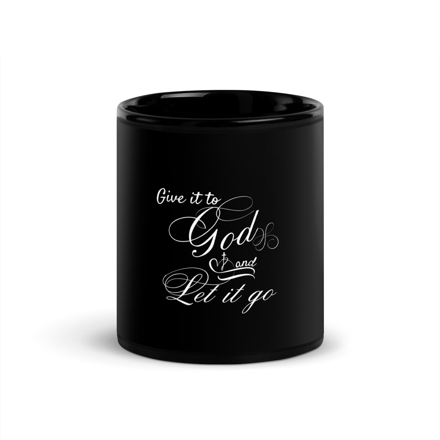 Give it to god Black Glossy Mug