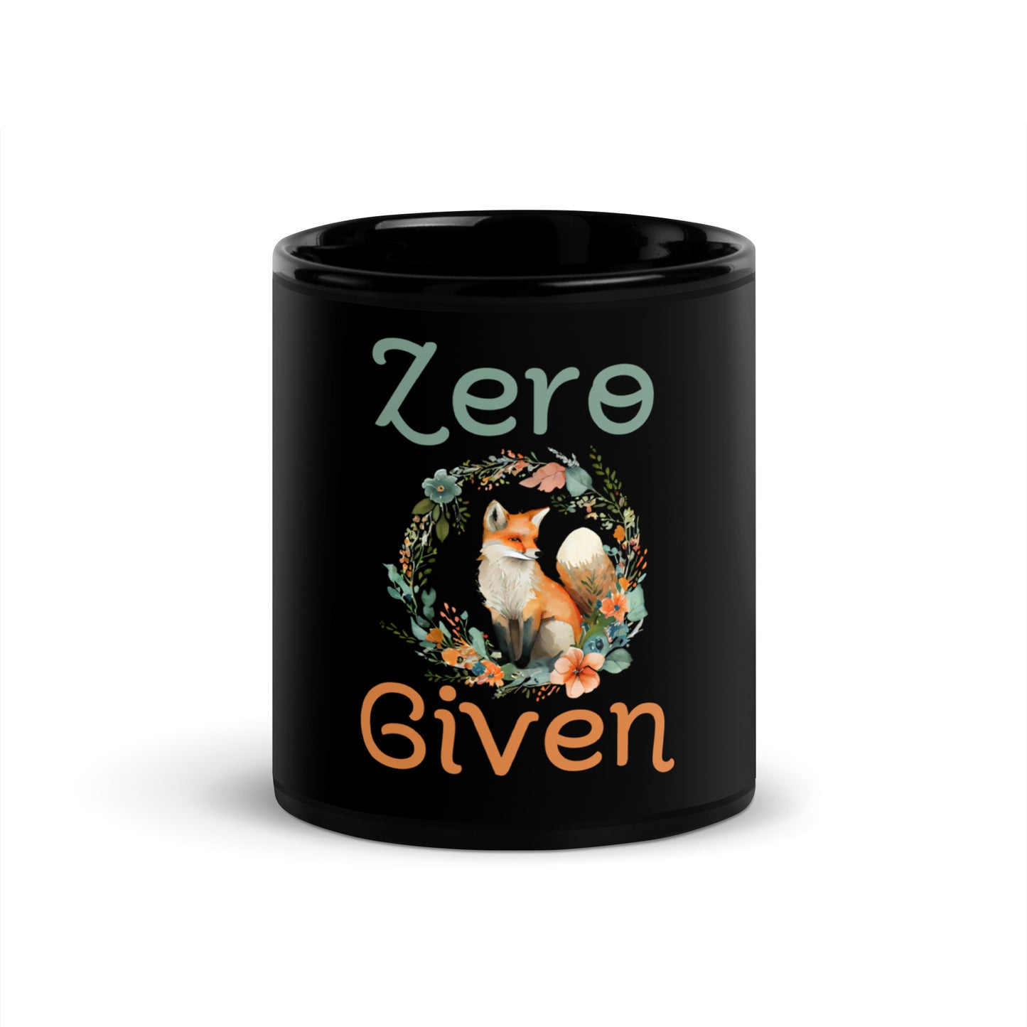 Zero fox given Black Glossy Mug