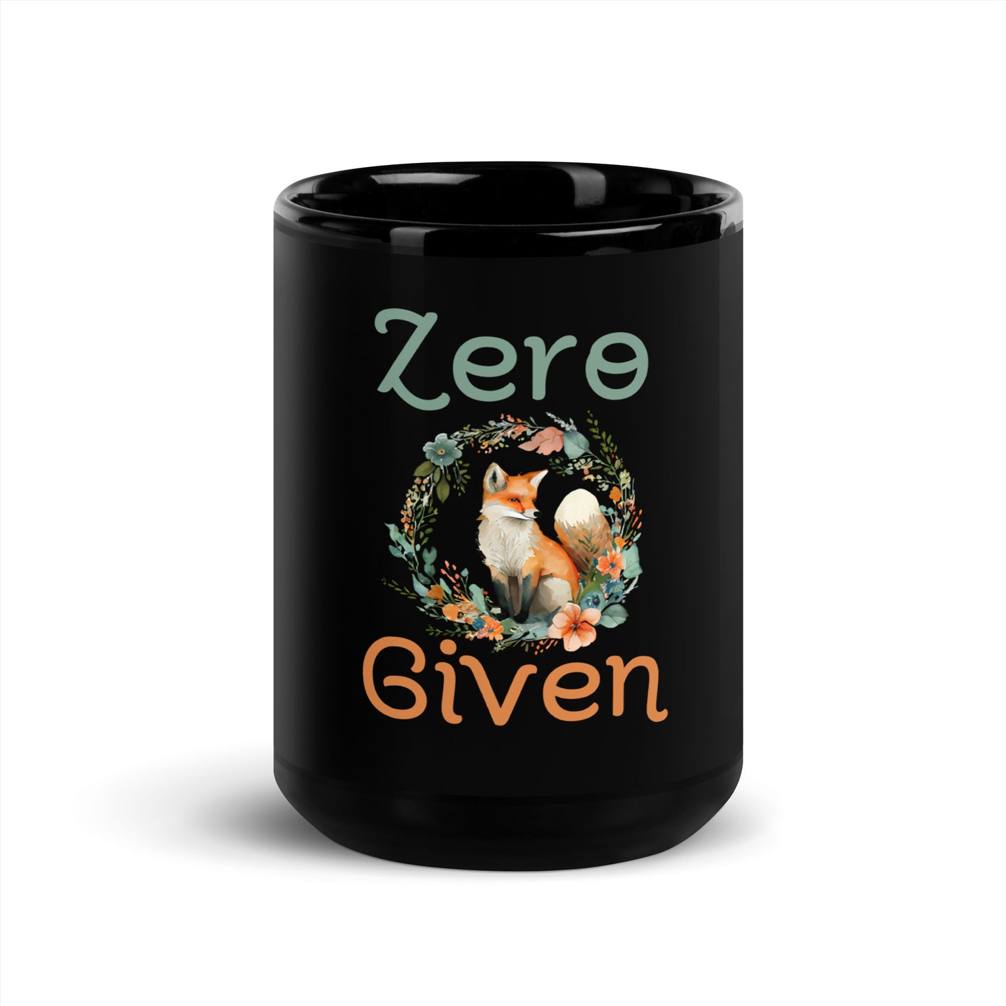 Zero fox given Black Glossy Mug