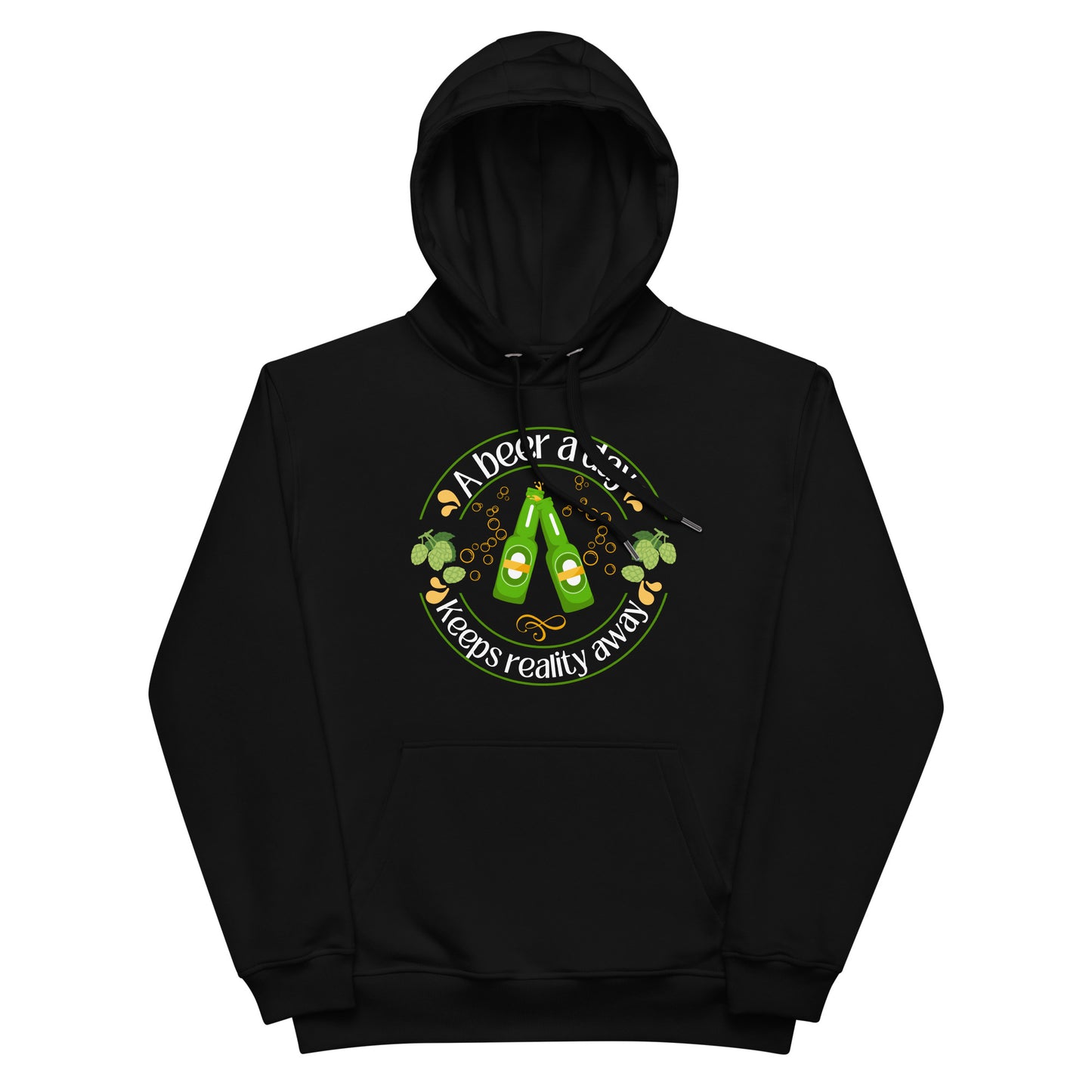 A beer a day Premium eco hoodie