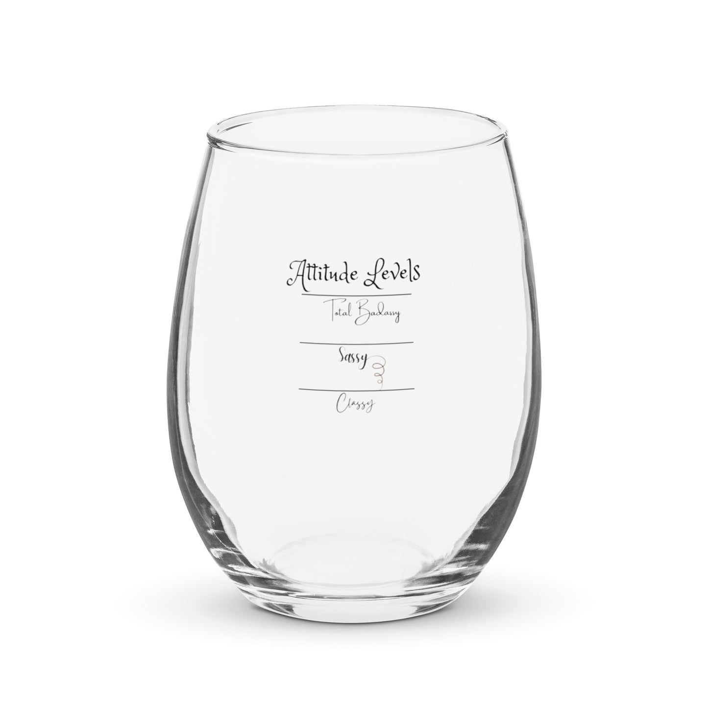 Attitude levels Stemless wine glass