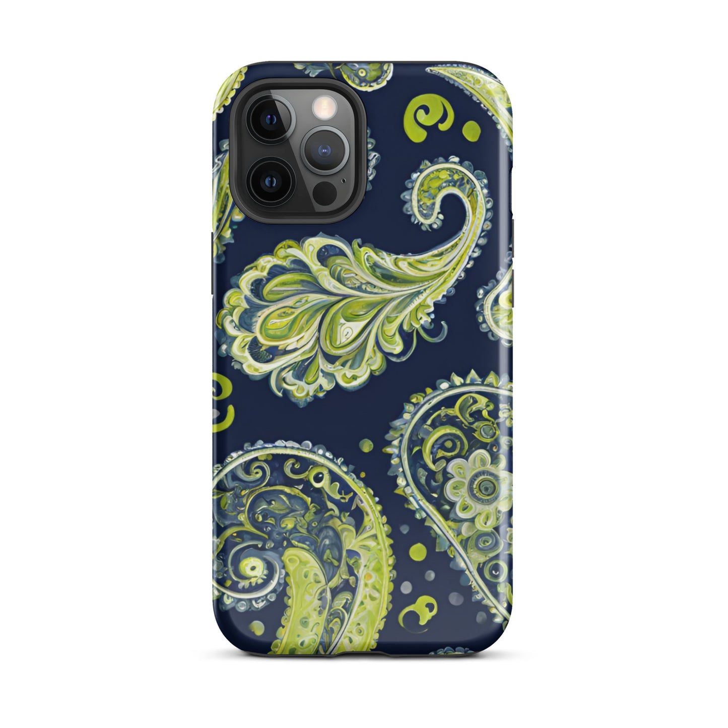 AI Generated Paisley Print Tough Case for iPhone®