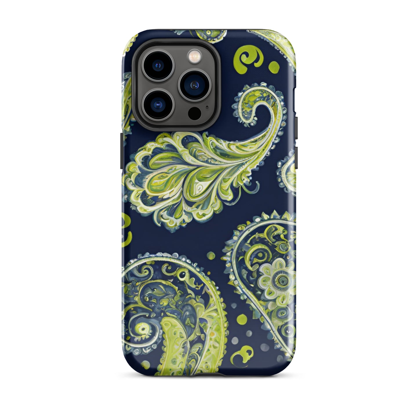 AI Generated Paisley Print Tough Case for iPhone®