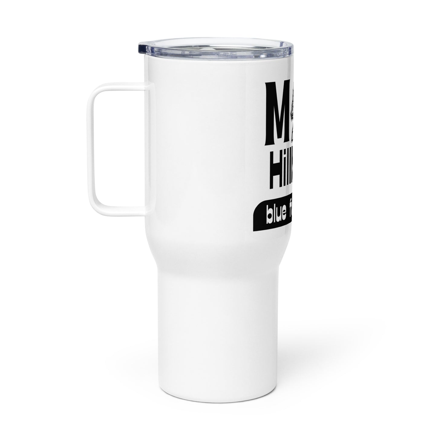 Man Travel mug with a handle