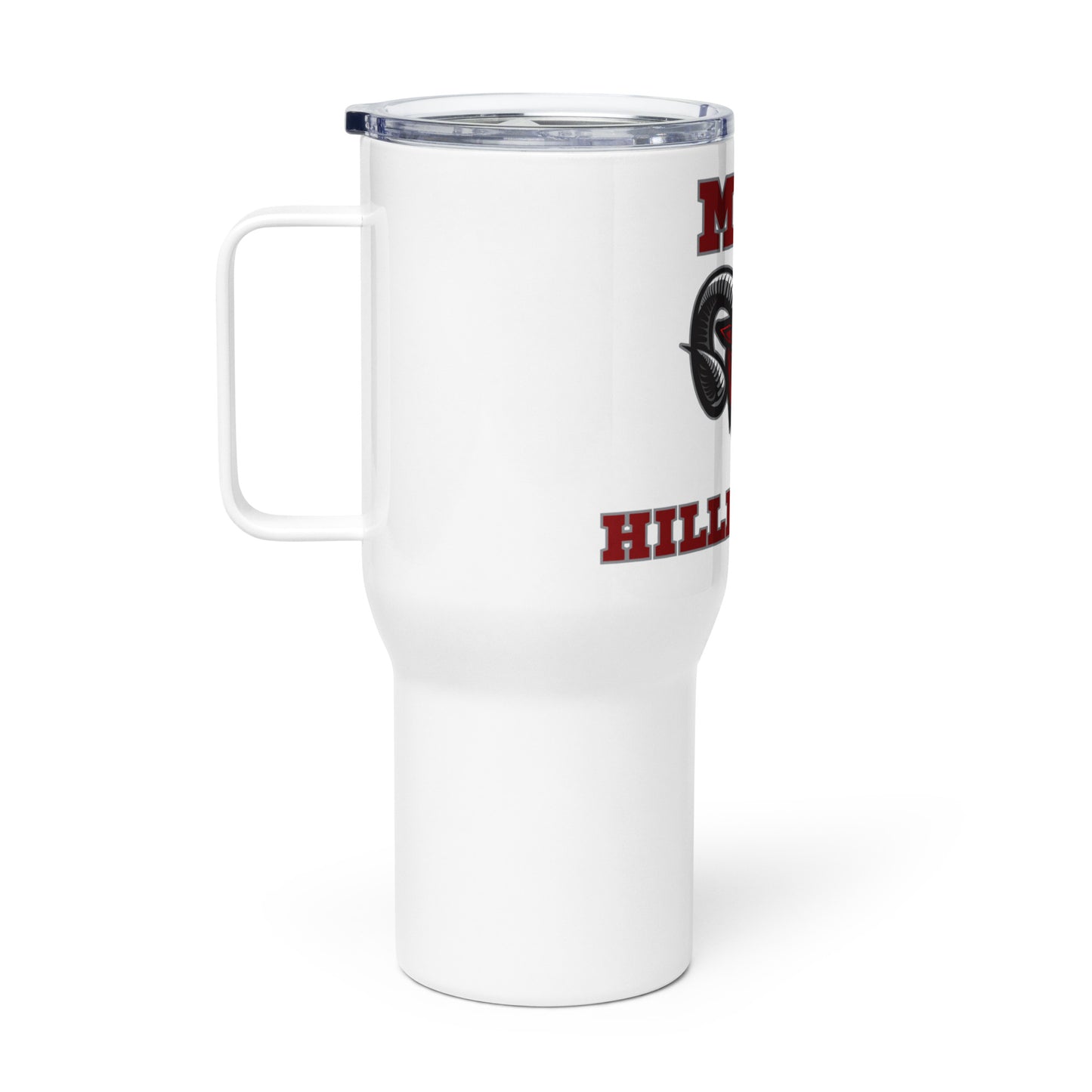 Man Travel mug with a handle