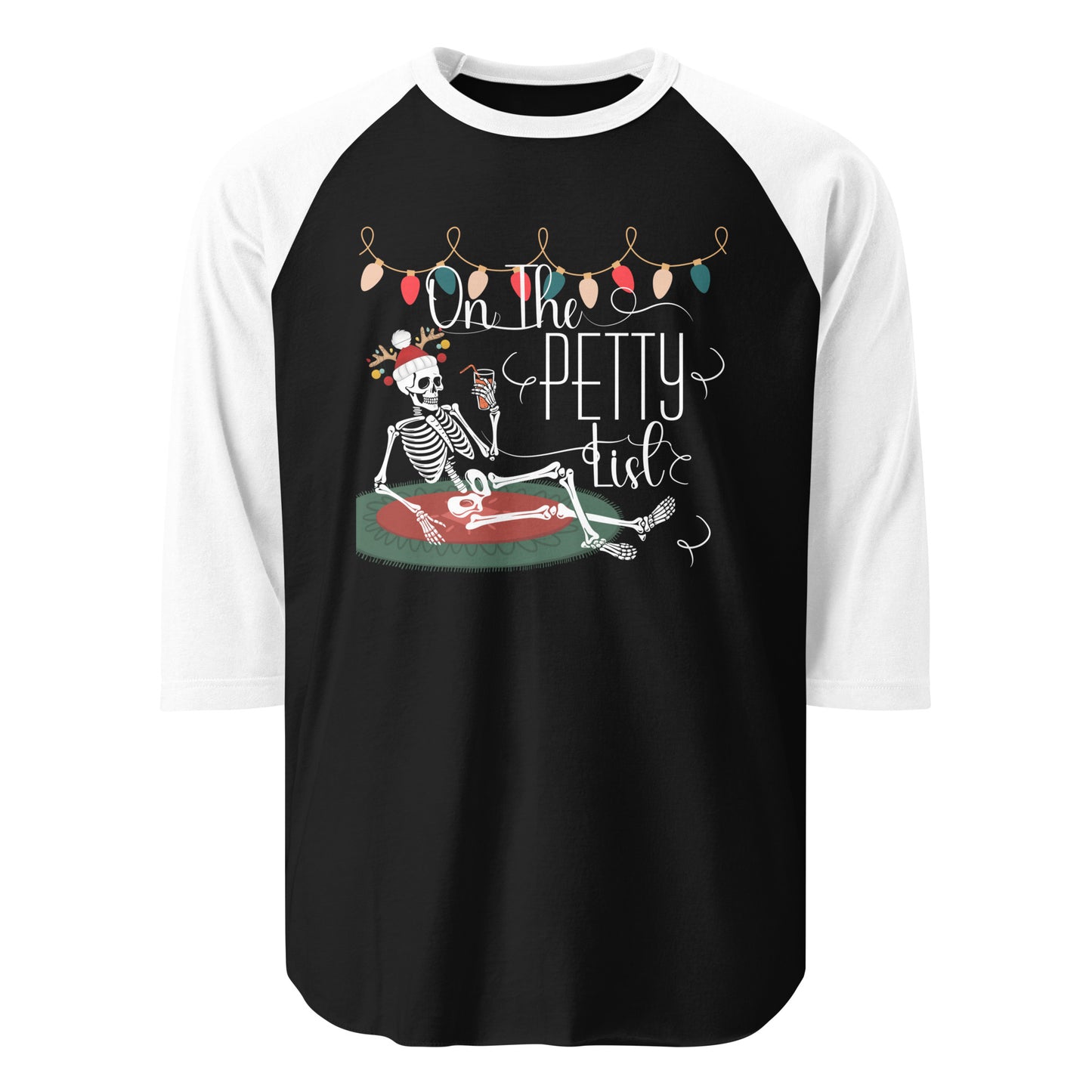 Petty list 3/4 sleeve raglan shirt
