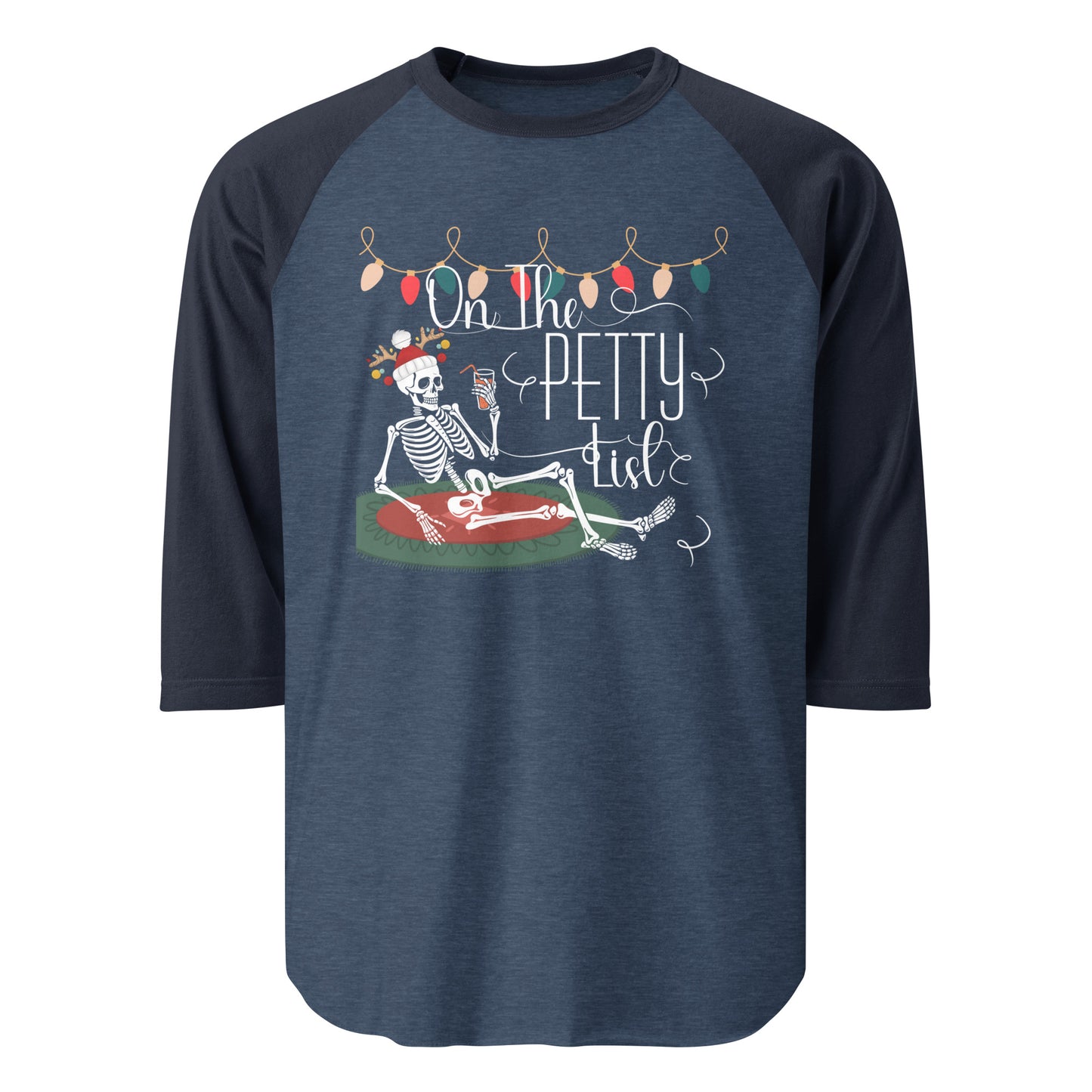 Petty list 3/4 sleeve raglan shirt