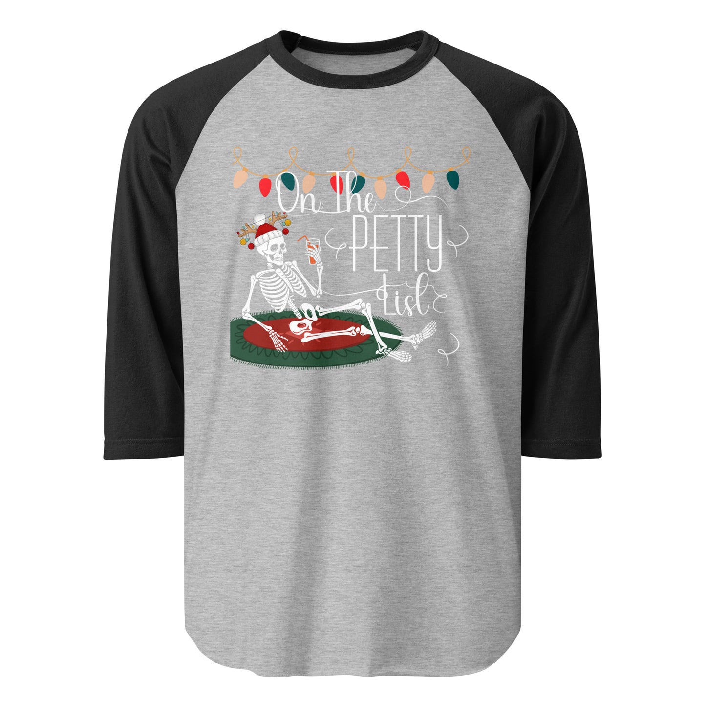 Petty list 3/4 sleeve raglan shirt