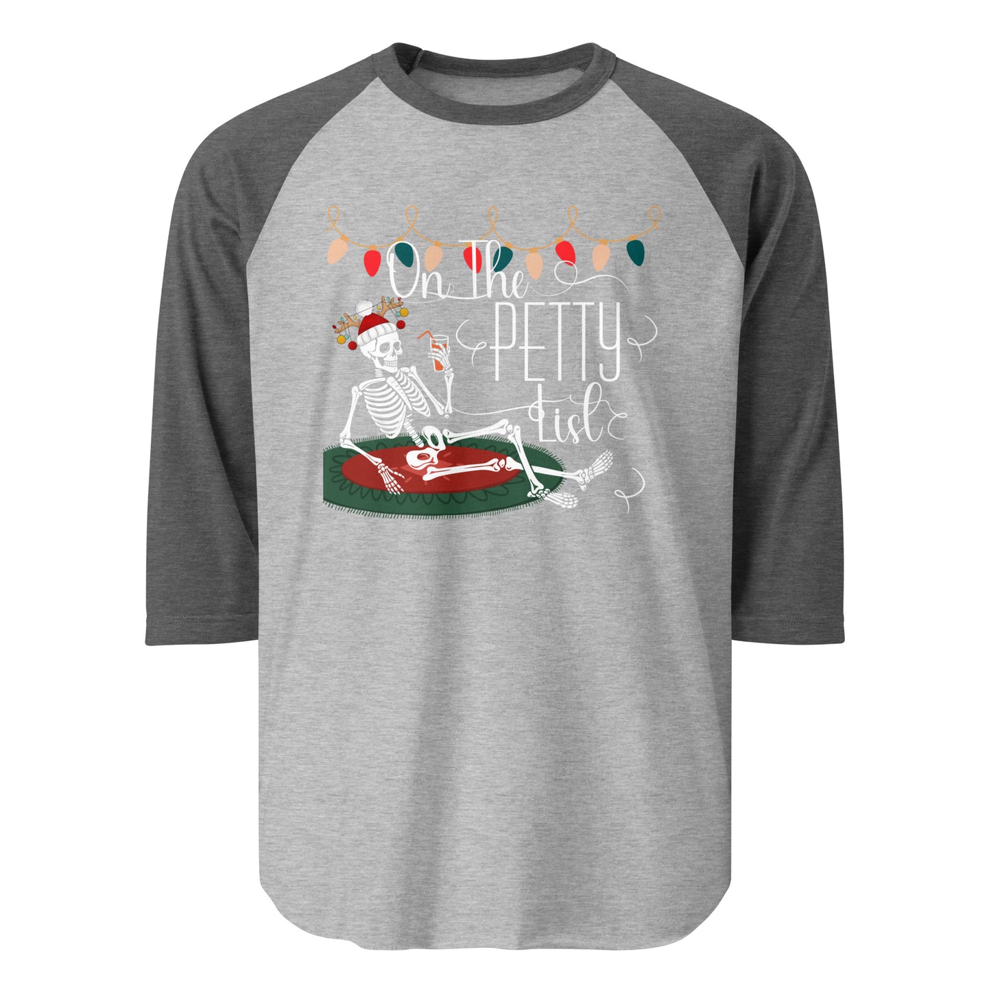 Petty list 3/4 sleeve raglan shirt
