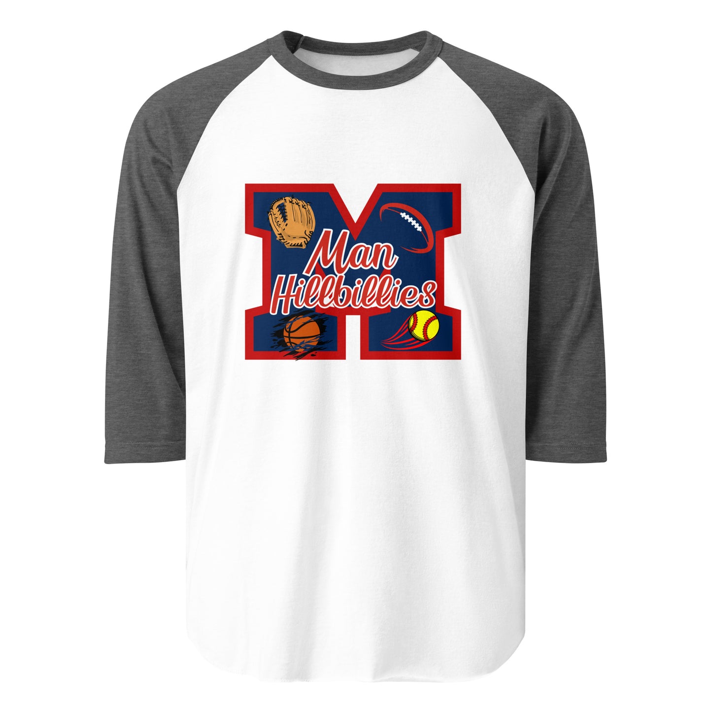 Man 3/4 sleeve raglan shirt