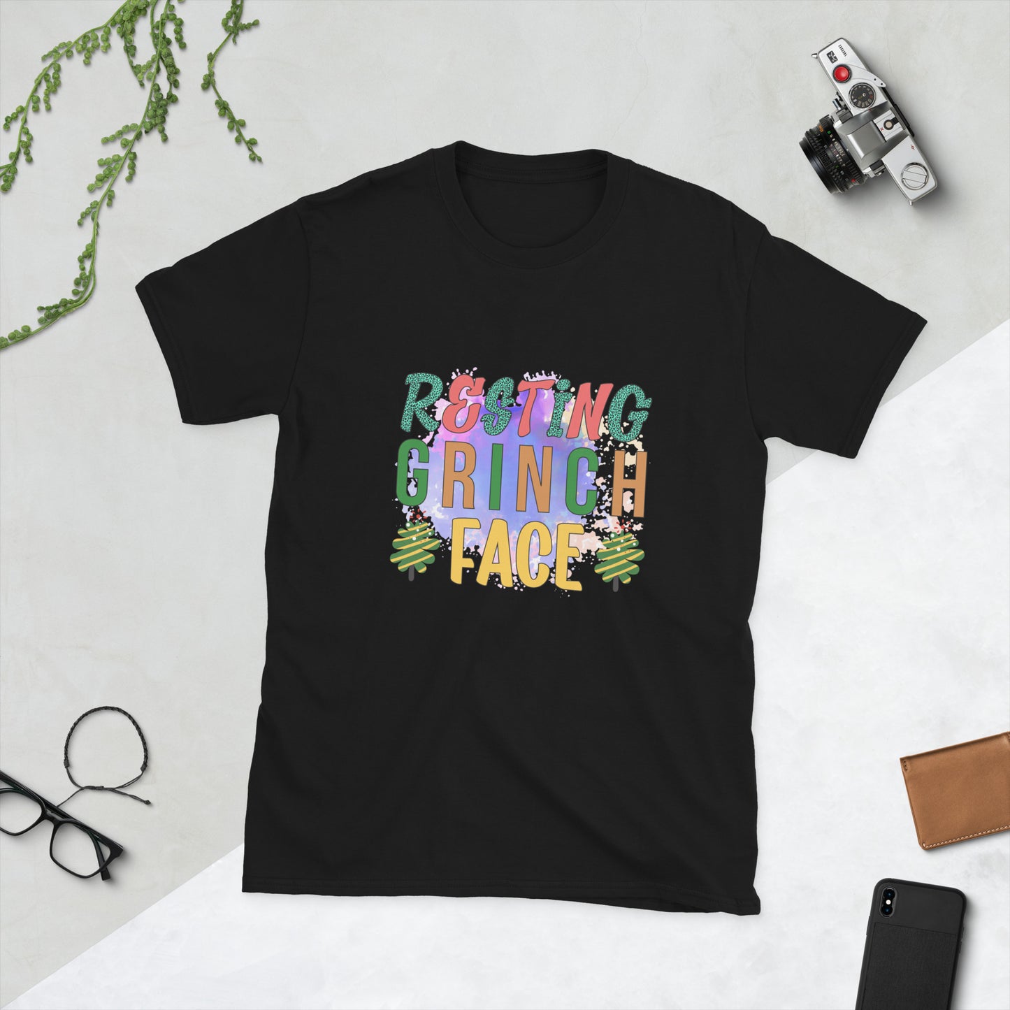 Resting grinch face Short-Sleeve Unisex T-Shirt