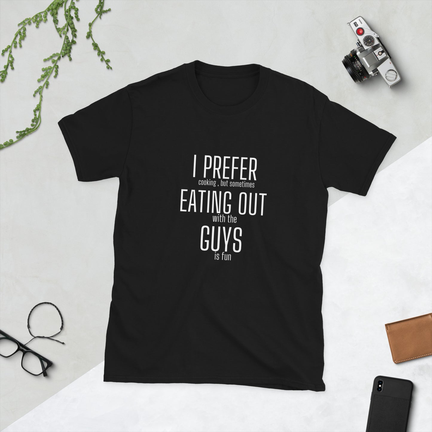 I prefer cooking Short-Sleeve Unisex T-Shirt
