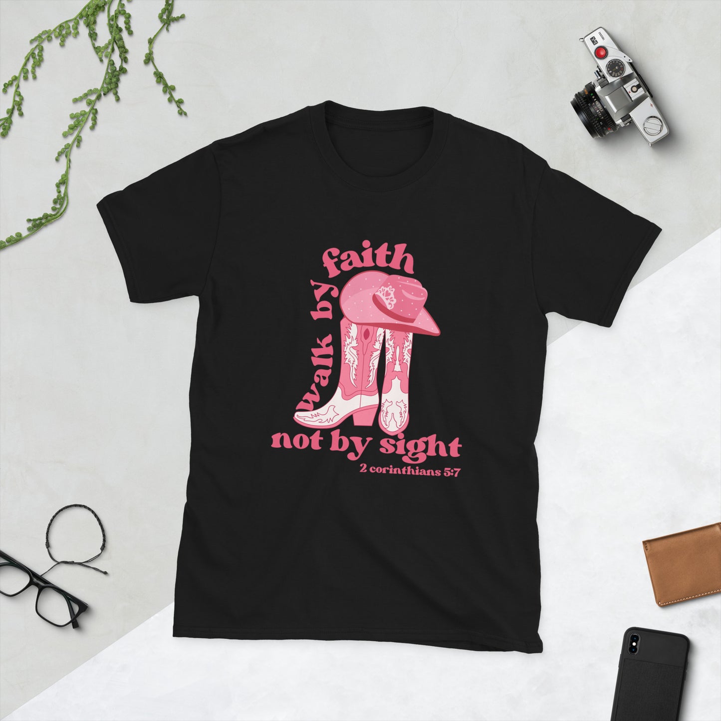 Walk by faith Short-Sleeve Unisex T-Shirt