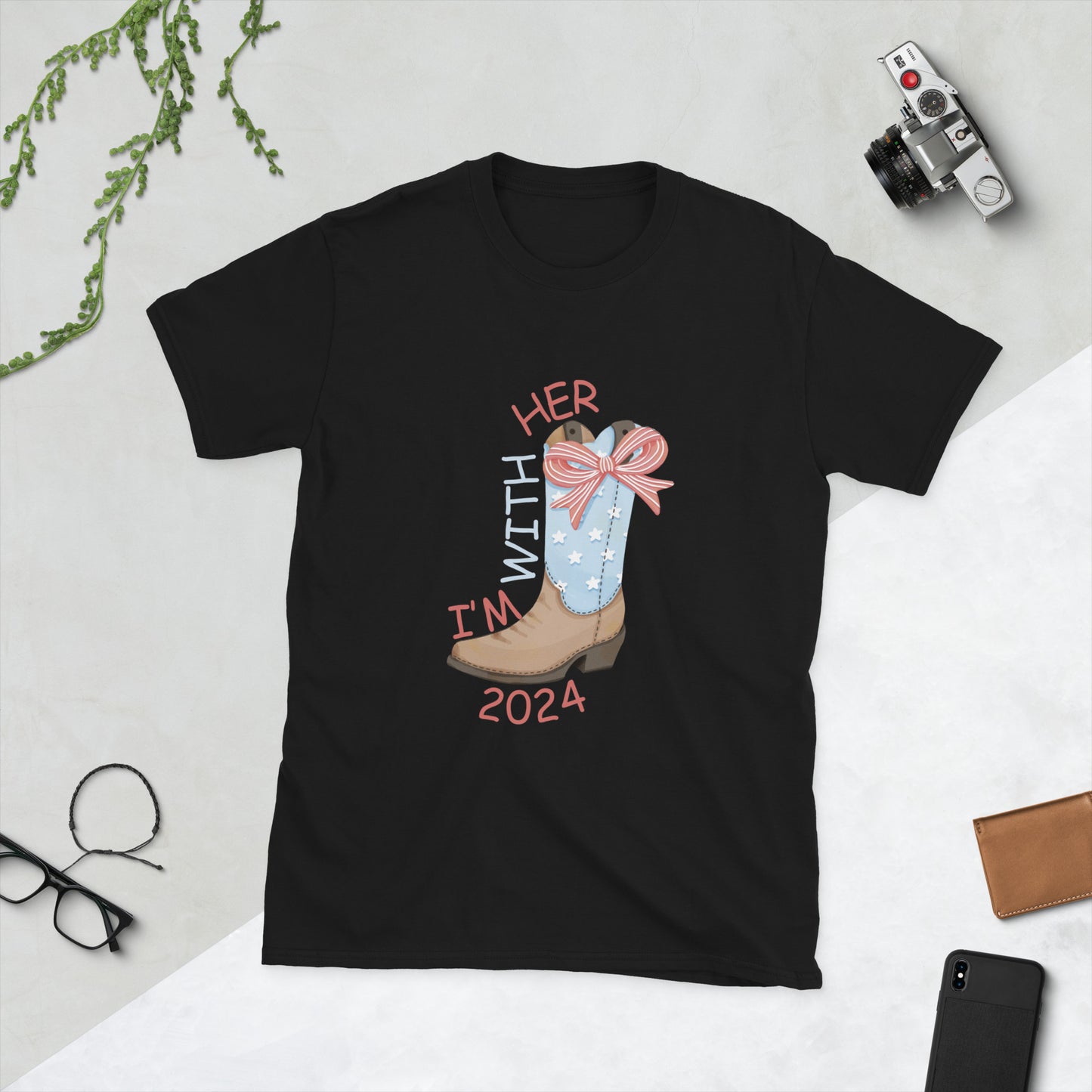 I’m with her Short-Sleeve Unisex T-Shirt