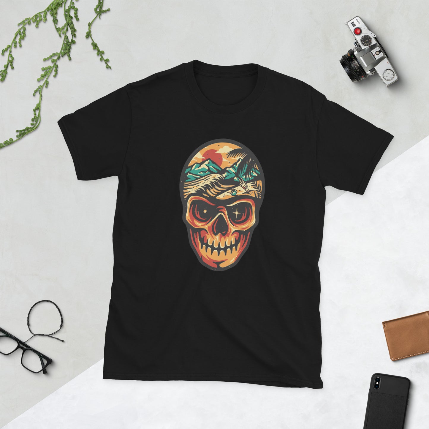 Skull Design Short-Sleeve Unisex T-Shirt
