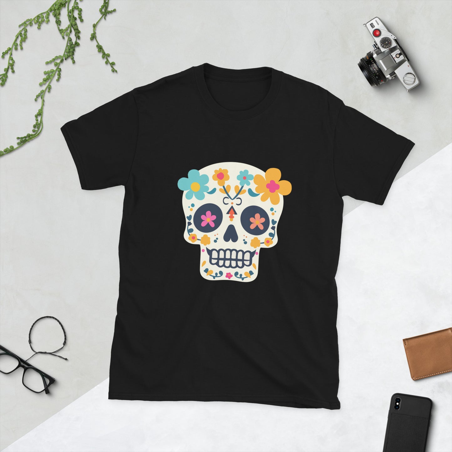 Day of the dead skeleton Short-Sleeve Unisex T-Shirt