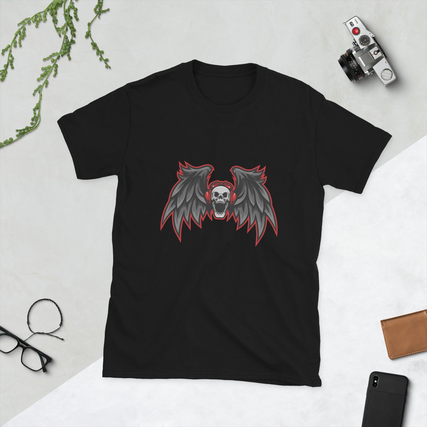 Skull with wings Short-Sleeve Unisex T-Shirt
