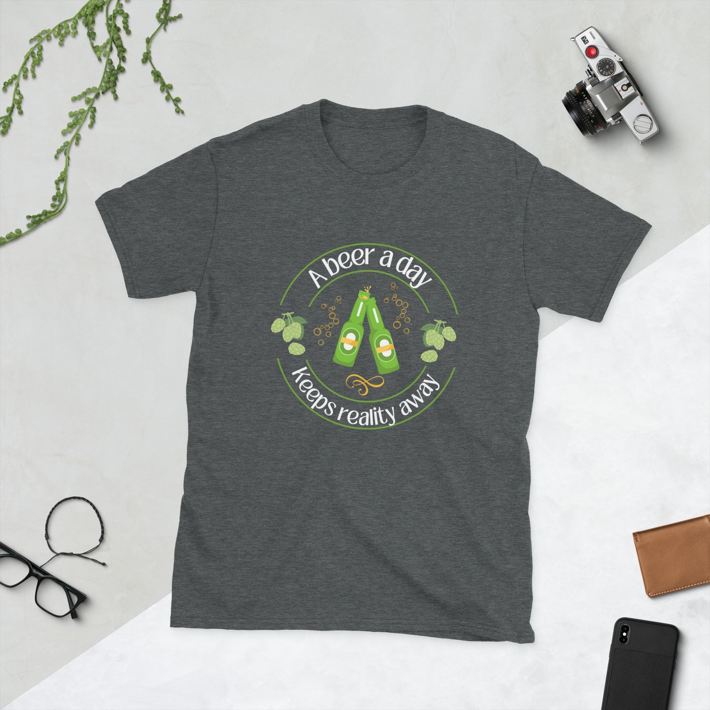 A beer a day Short-Sleeve Unisex T-Shirt