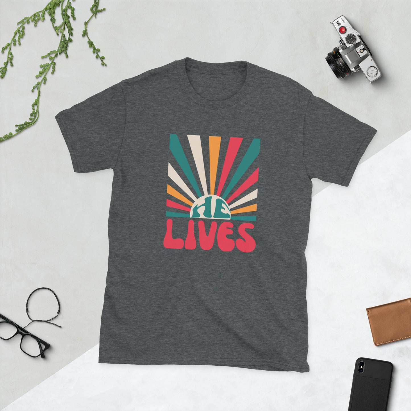 He Lives Short-Sleeve Unisex T-Shirt
