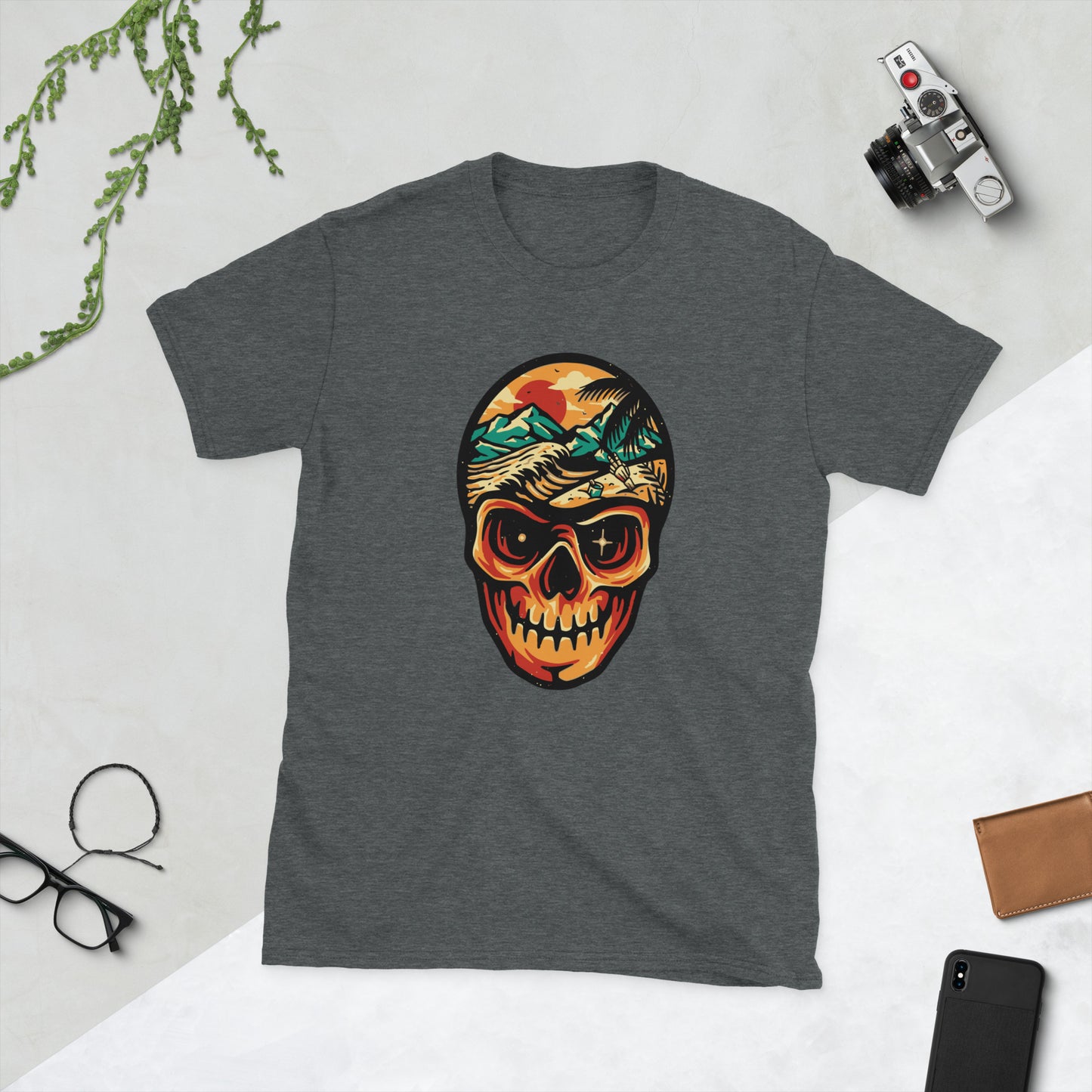 Skull Design Short-Sleeve Unisex T-Shirt