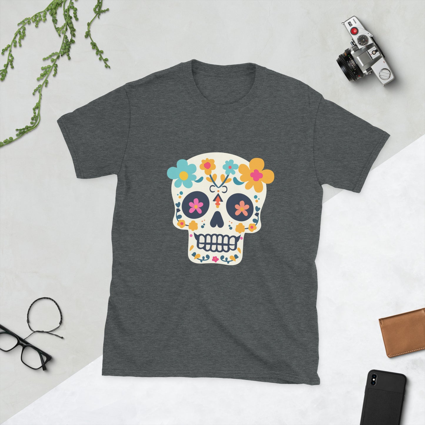Day of the dead skeleton Short-Sleeve Unisex T-Shirt