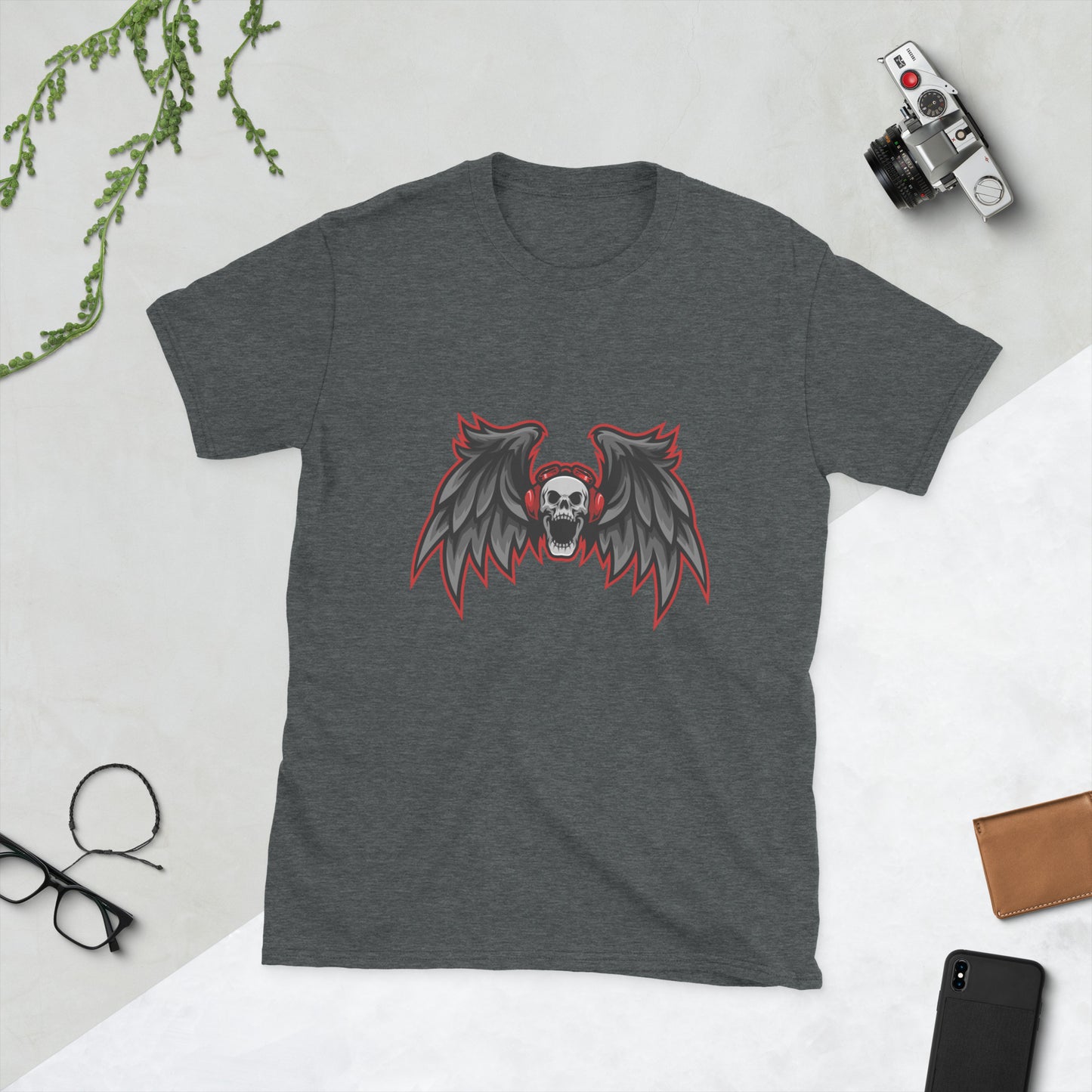 Skull with wings Short-Sleeve Unisex T-Shirt
