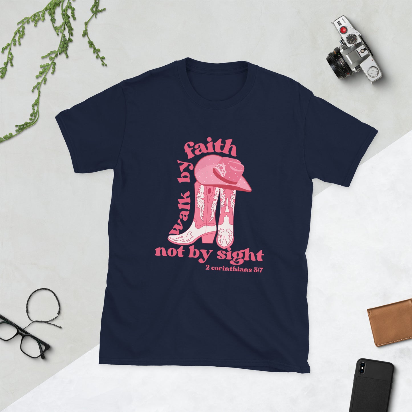 Walk by faith Short-Sleeve Unisex T-Shirt