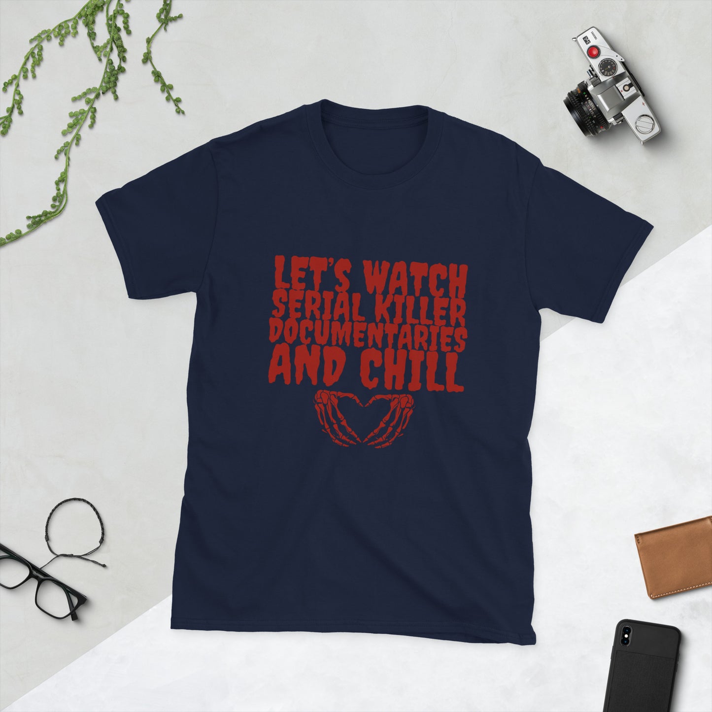 Let’s watch serial killer documentary shirt Short-Sleeve Unisex T-Shirt