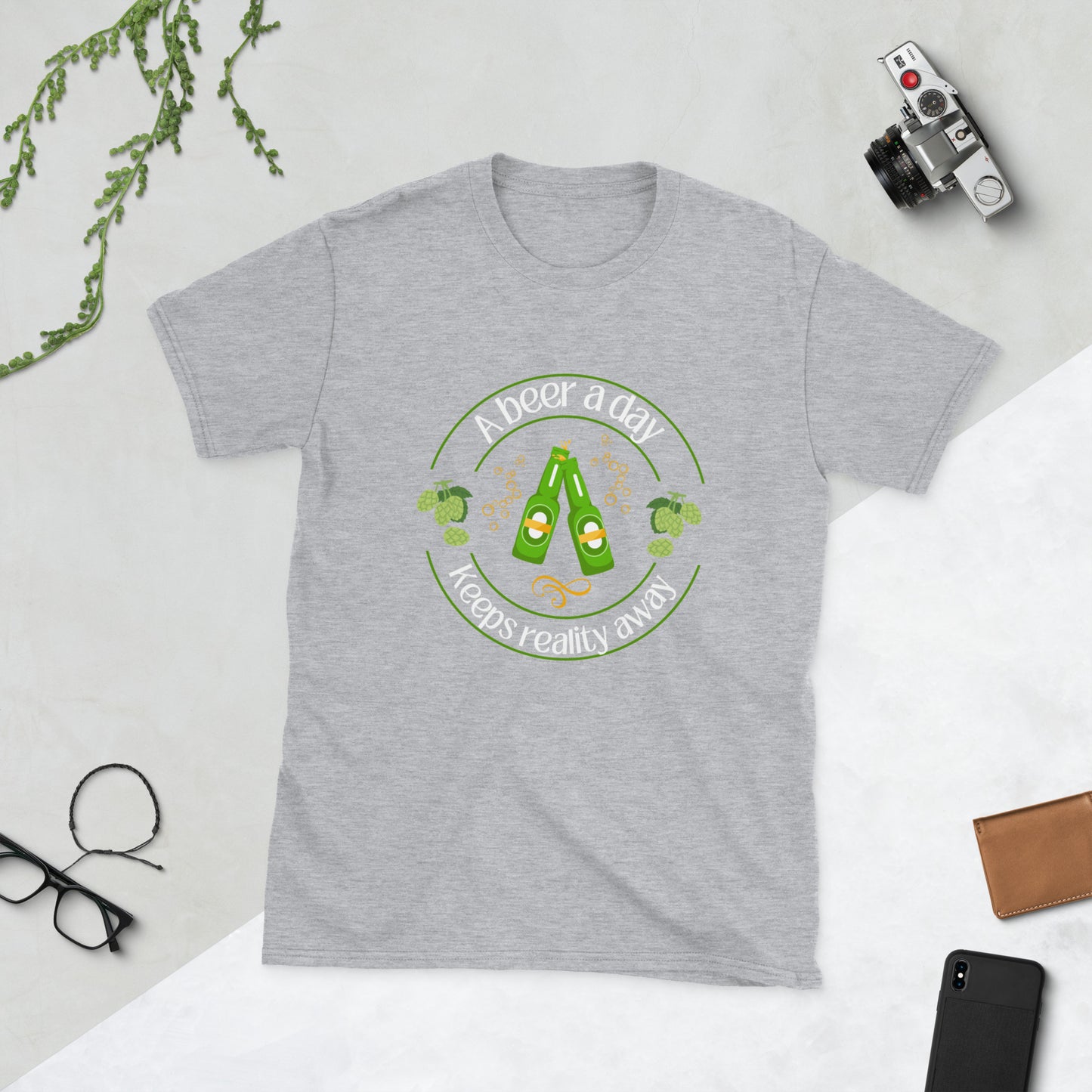 A beer a day Short-Sleeve Unisex T-Shirt