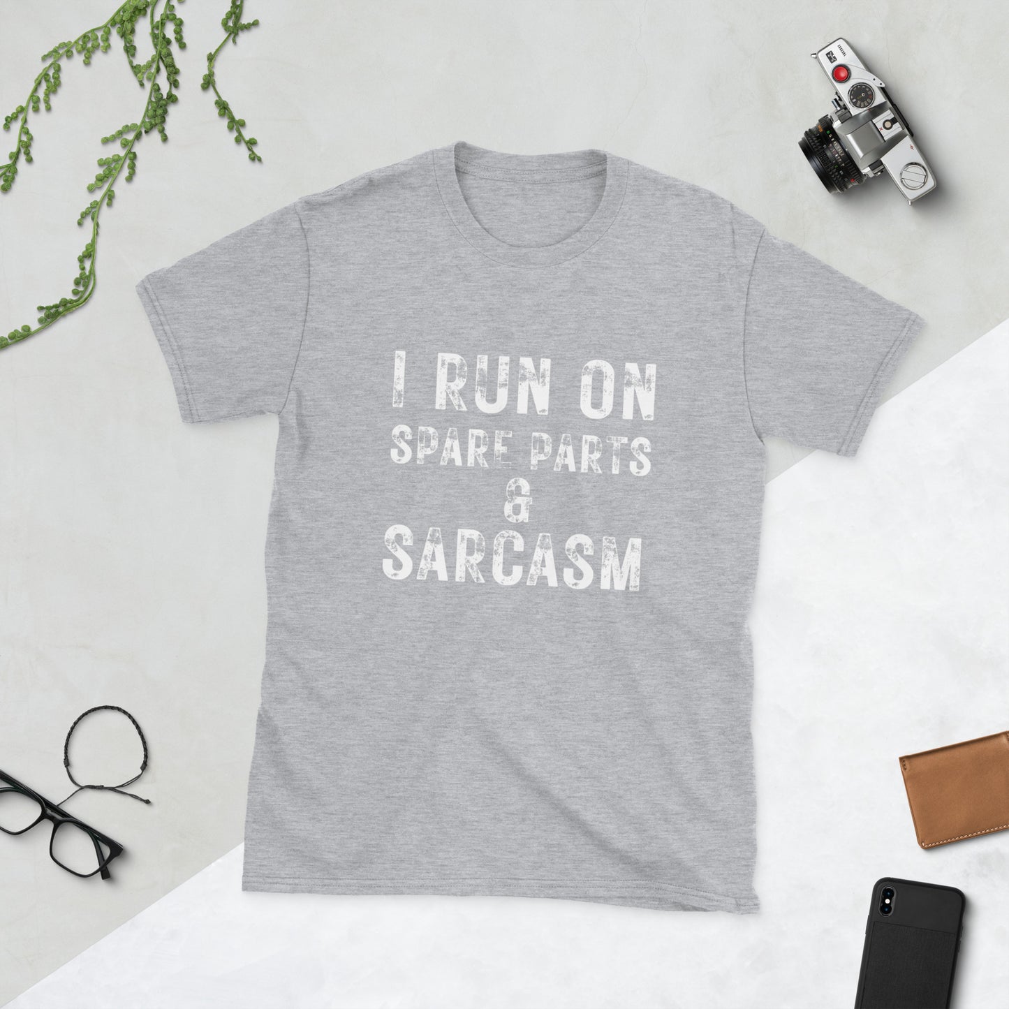 I run on Short-Sleeve Unisex T-Shirt