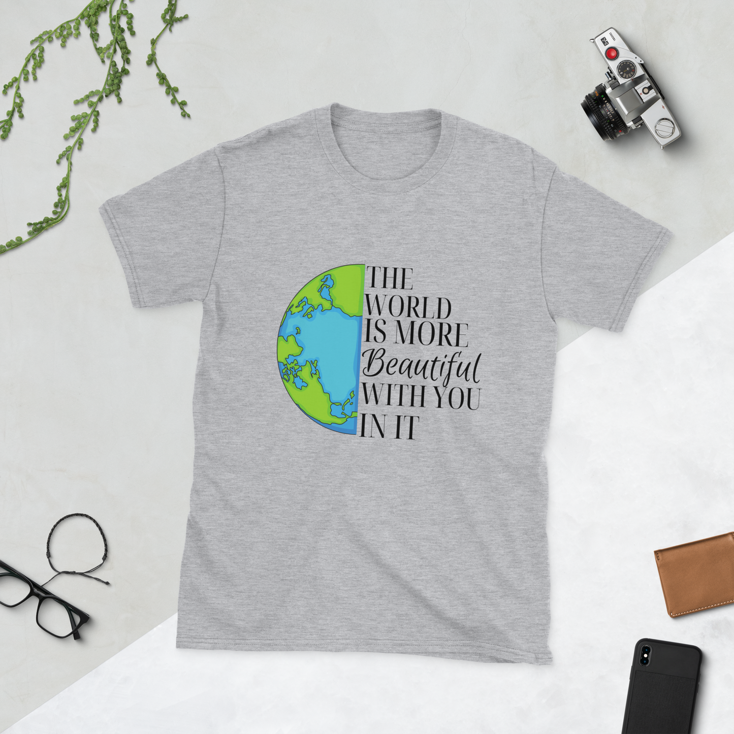 The world Short-Sleeve Unisex T-Shirt