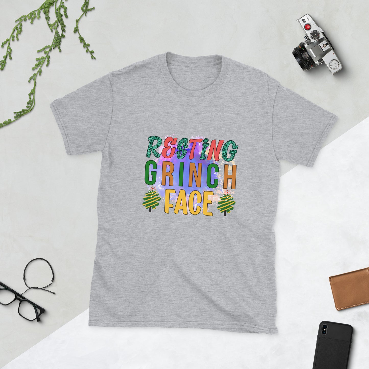 Resting grinch face Short-Sleeve Unisex T-Shirt