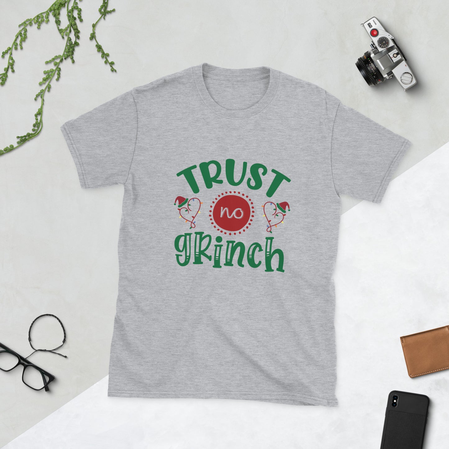 Trust no grinch Short-Sleeve Unisex T-Shirt