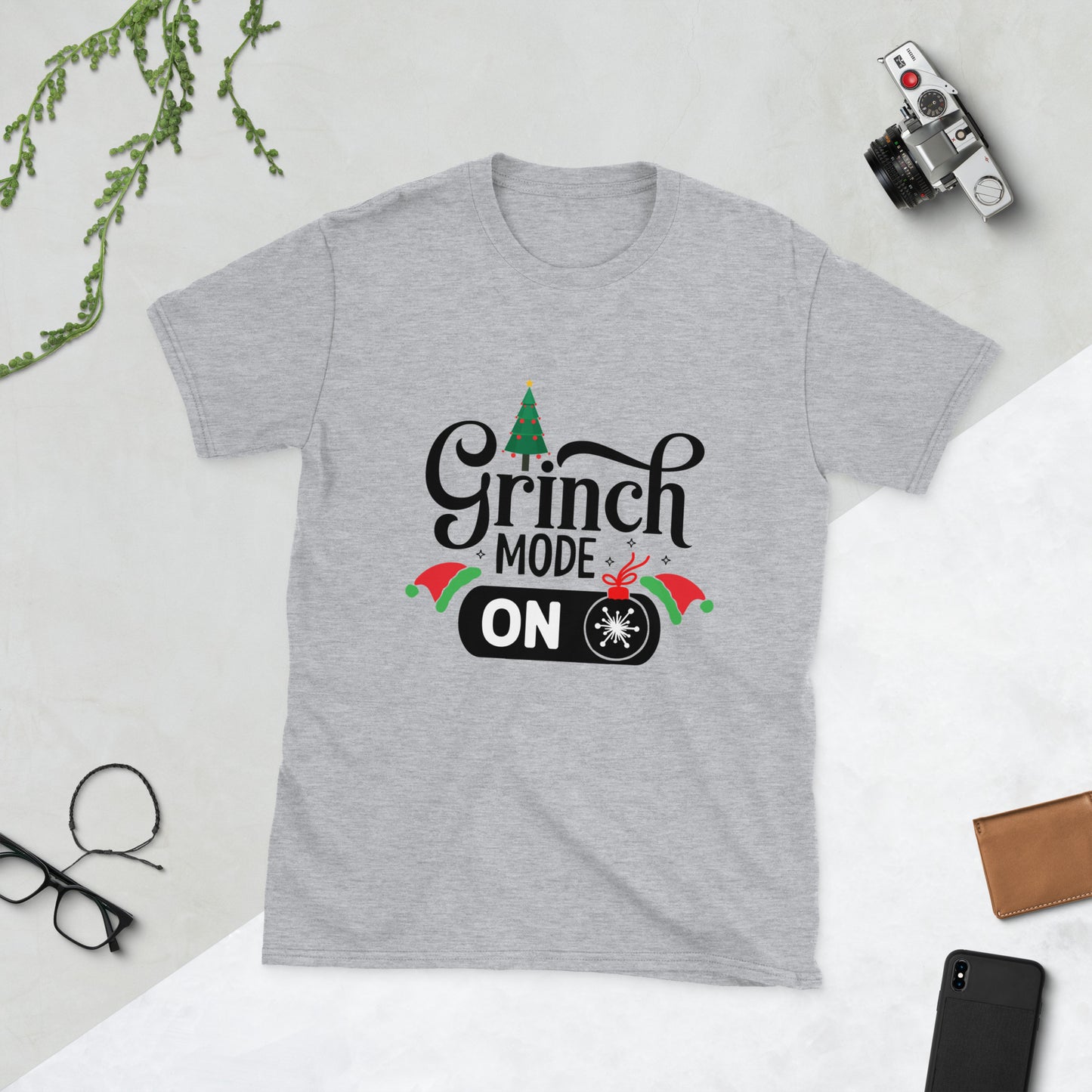 Grinch mode on Short-Sleeve Unisex T-Shirt