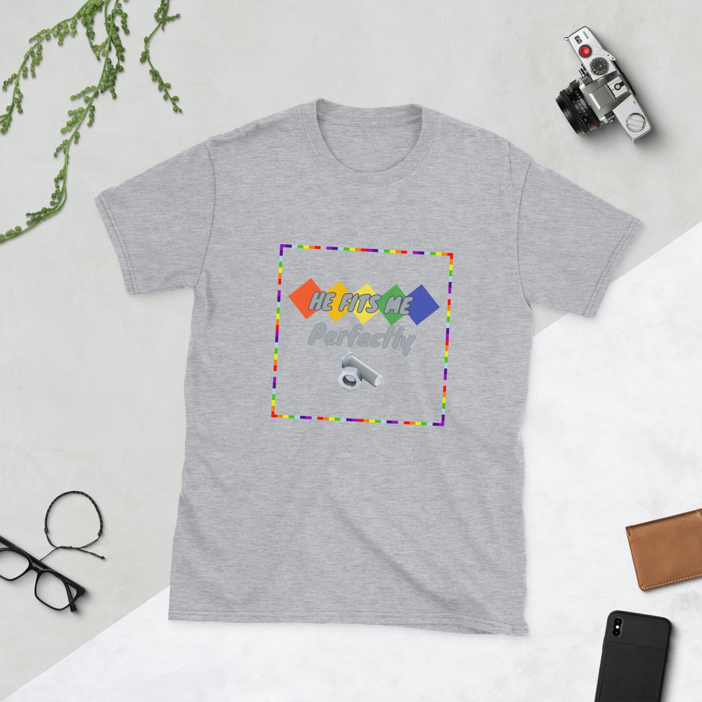 He fits me Short-Sleeve Unisex T-Shirt