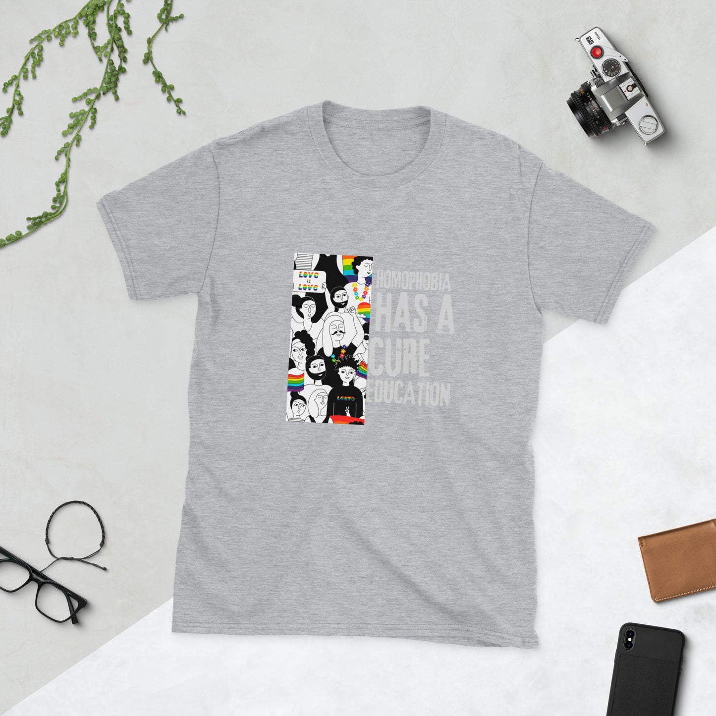 Homophobia has a cure Short-Sleeve Unisex T-Shirt