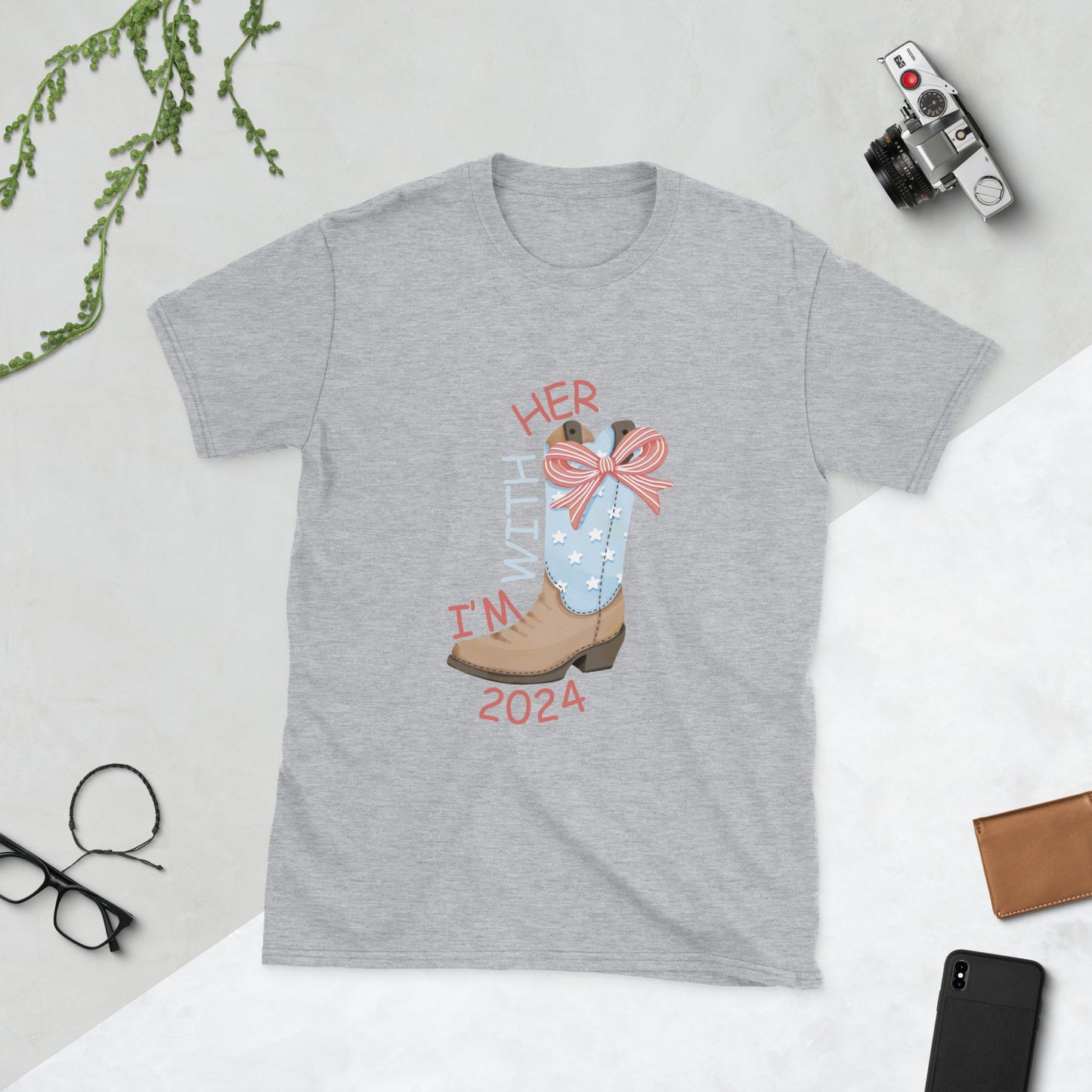 I’m with her Short-Sleeve Unisex T-Shirt