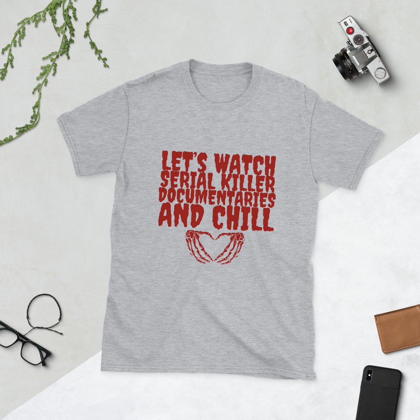 Let’s watch serial killer documentary shirt Short-Sleeve Unisex T-Shirt
