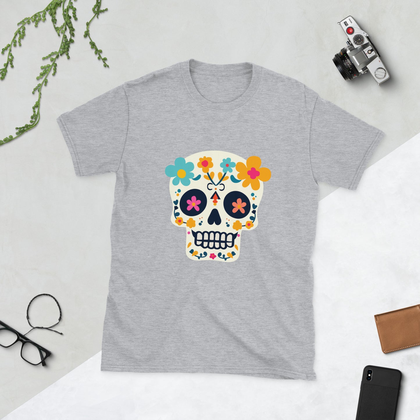 Day of the dead skeleton Short-Sleeve Unisex T-Shirt