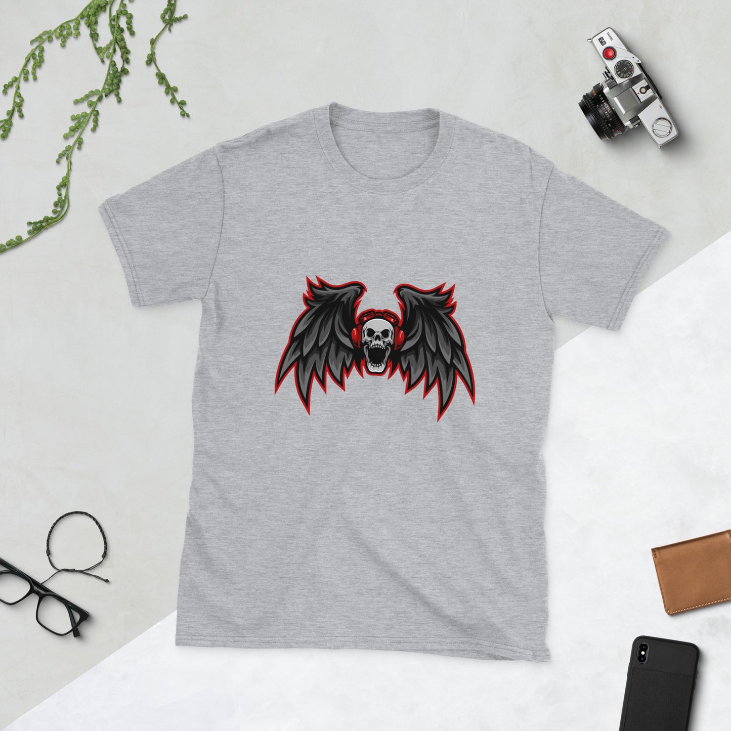 Skull with wings Short-Sleeve Unisex T-Shirt