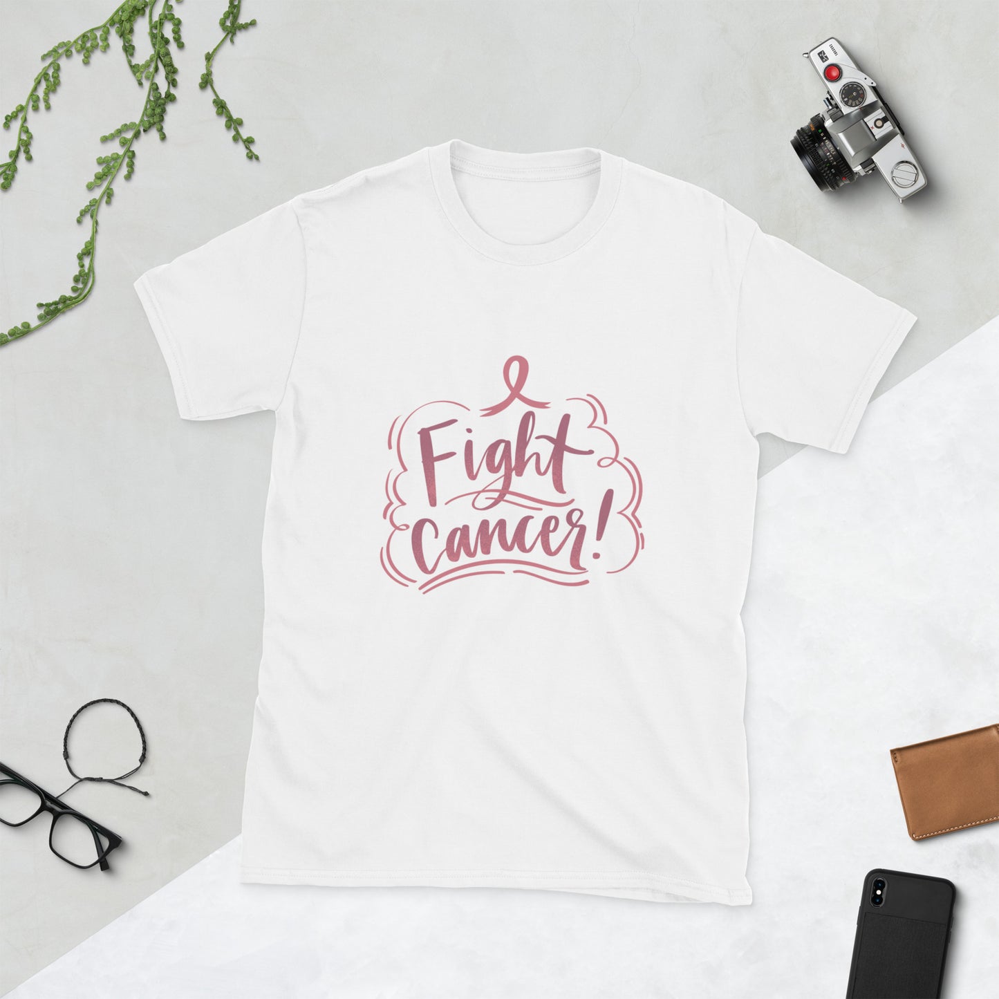 Fight cancer Short-Sleeve Unisex T-Shirt