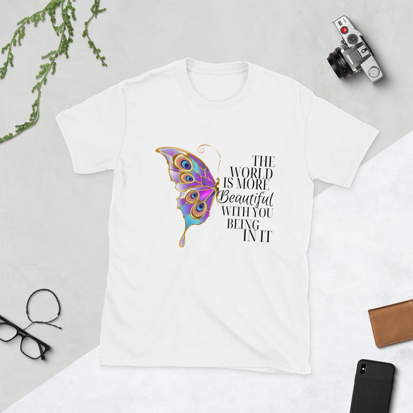 The world Short-Sleeve Unisex T-Shirt