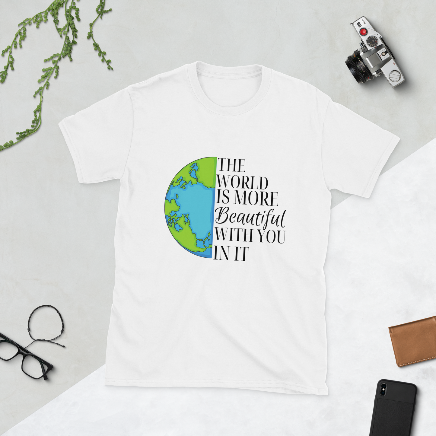The world Short-Sleeve Unisex T-Shirt