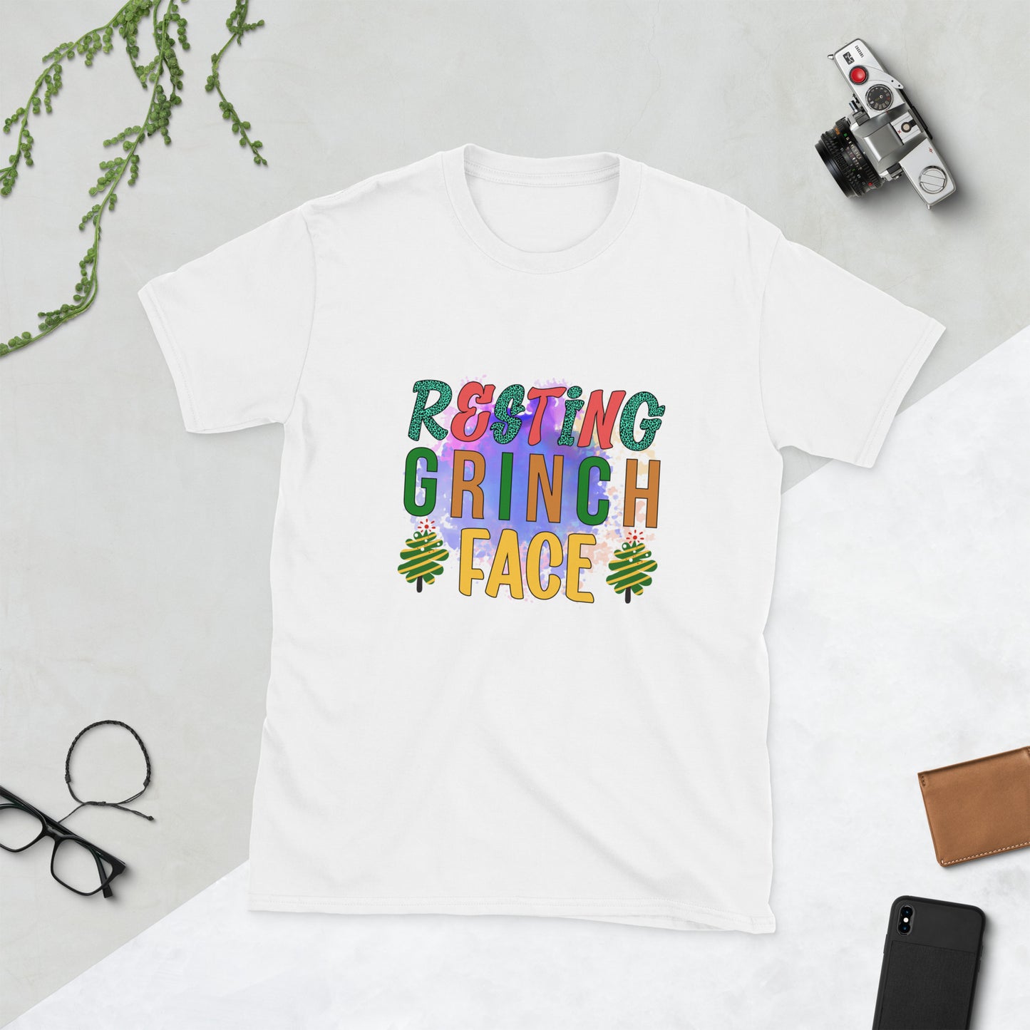 Resting grinch face Short-Sleeve Unisex T-Shirt