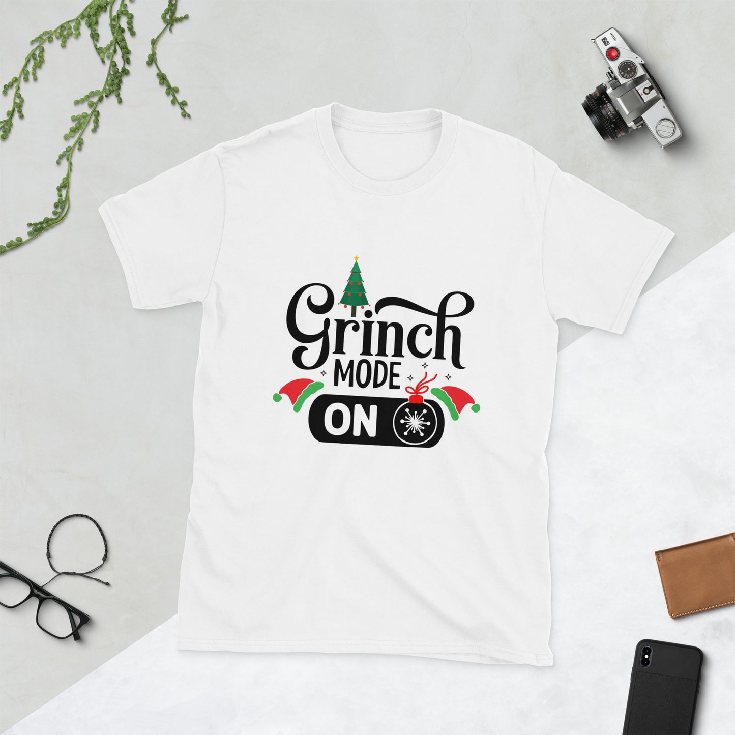 Grinch mode on Short-Sleeve Unisex T-Shirt