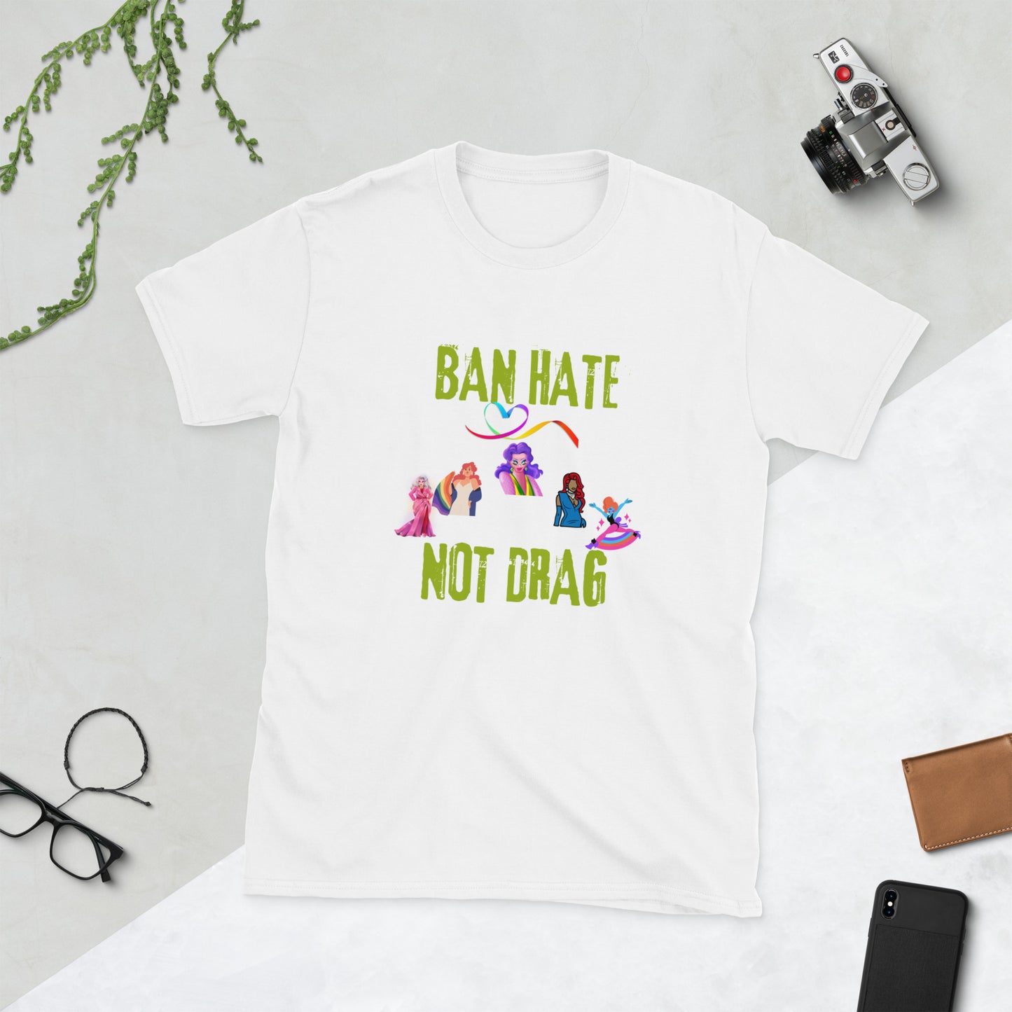 Ban hate Short-Sleeve Unisex T-Shirt
